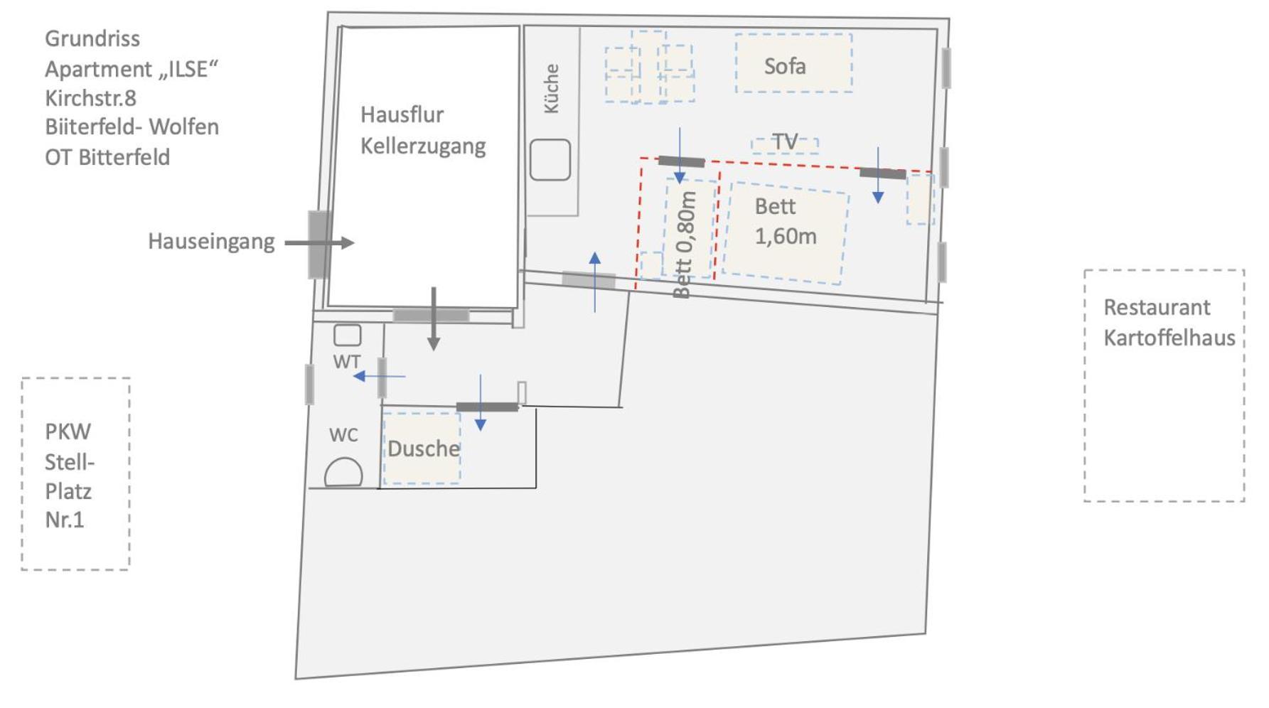 Appartement "Ilse" An Der Goitzsche Inklusive Parkplatz Bitterfeld-Wolfen Extérieur photo